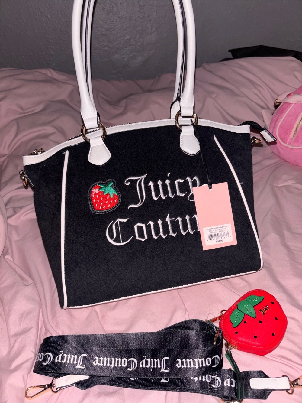Juicy Couture Liquorice “Sweet N Juicy Apple” Tote Bag